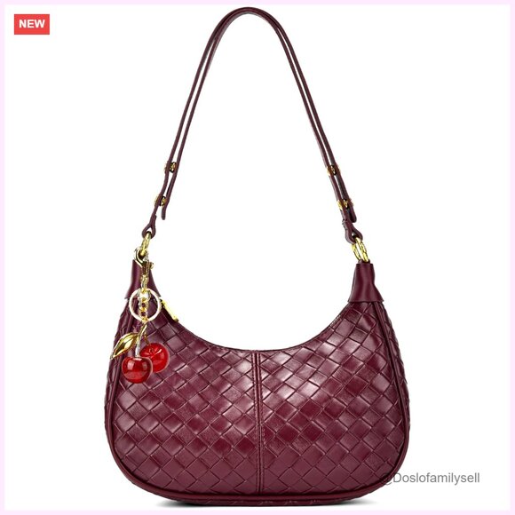 PU Leather Hobo Bag, Adjustable Strap, Mini Crossbody Purse